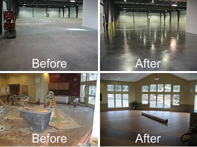 Post construction Floor cleaning project