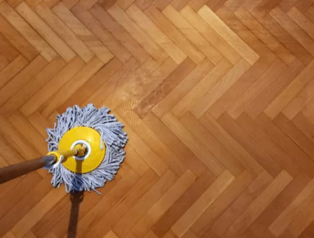 wood floor mopping service conroe