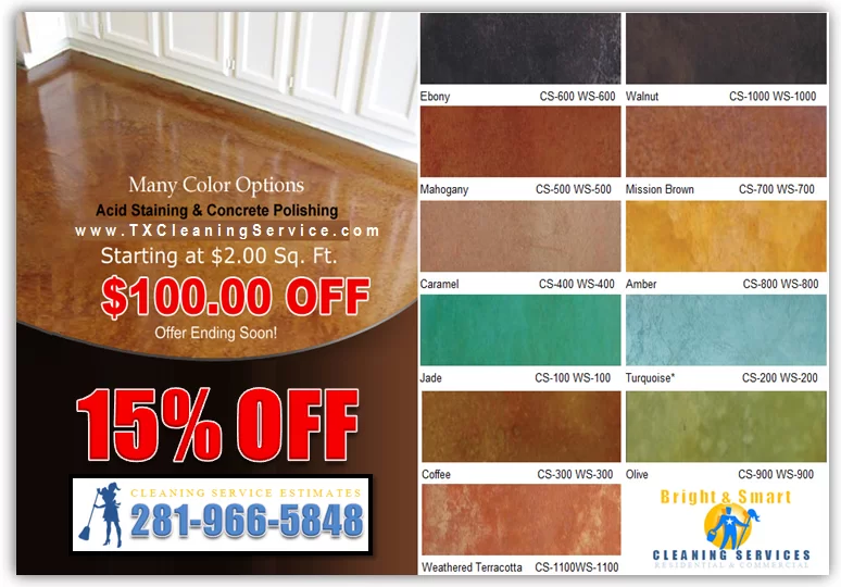 Concrete Staining discount in Willis