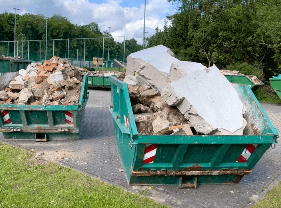 Construction debris removal in Willis