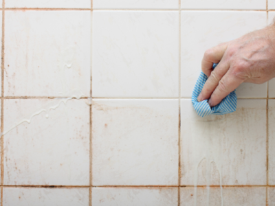 bathroom tile cleaning